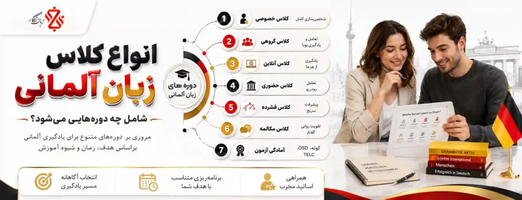 انواع کلاس زبان آلمانی شامل چه دوره‌هایی می‌شود؟ 🧭
